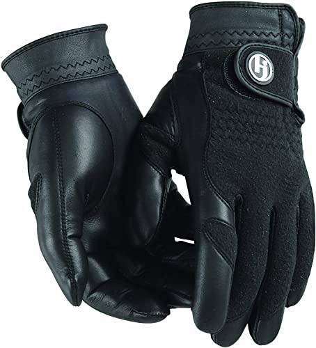 HJ Glove Men's Winter Performance Golf Glove Black XX-Large