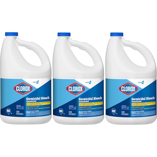 CloroxPro Clorox Germicidal Bleach, 121 Ounce Bottle, Pack of 3 (Package May Vary)
