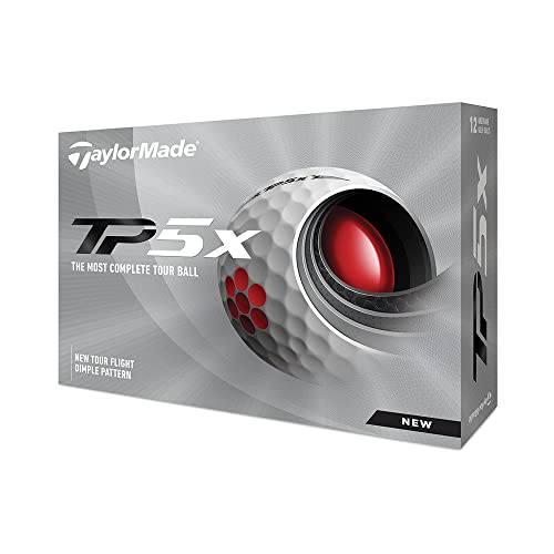 TaylorMade Golf 2021 TP5X GOLF BALLS WHITE