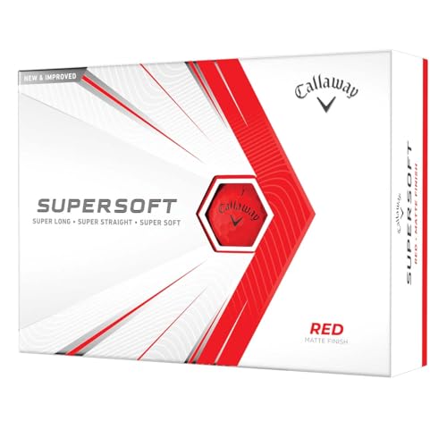 Callaway Golf Supersoft Golf Balls (2021 Version, Red)