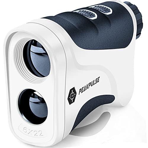 PEAKPULSE Golf Rangefinder with Slope, 650 Yards Laser Range Finder Golfing, Distance Finder, High Accuracy ±0.5 Yards︱Screw Hole︱Flag Pole Locking Vibration︱ Slope Switch︱Fast Focus System