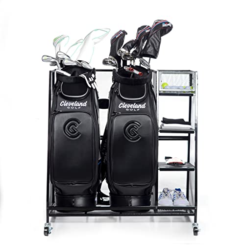 Milliard Golf Organizer - Extra Large Size - Fit 2 Golf Bags and Other Golfing Equipment and Accessories in This Handy Storage Rack - Great Gift Item