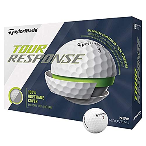 TaylorMade Tour Response Golf Ball, White, Large, Dozen