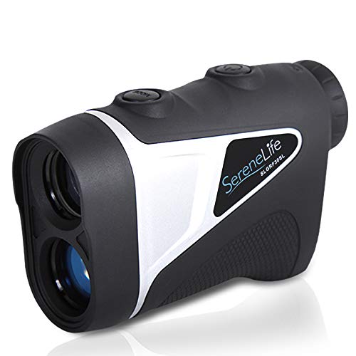 SereneLife Upgraded Advanced Golf Laser Rangefinder with Pinsensor Technology - Waterproof Digital Golf Range Finder Accurate up to 540 Yards - Upgraded Optical View