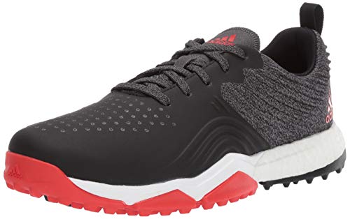 adidas Men's Adipower 4ORGED S Golf Shoe, core Black/red/FTWR White, 13 M US