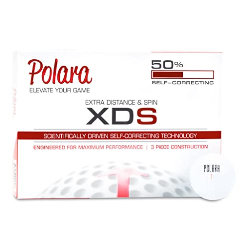 Polara Ultimate Straight Premium Golf Balls | Hook and Slice Correction | Handicap Range 12+ | Perfect for Recreational Golfers | 1 Dozen (12-Balls) | 2pc Construction of Central Core and Outer Cover