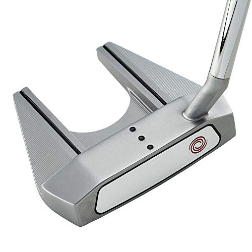 Odyssey Golf White Hot OG Putter (Left-Handed, Seven Slant Neck, Steel, 33') , Silver