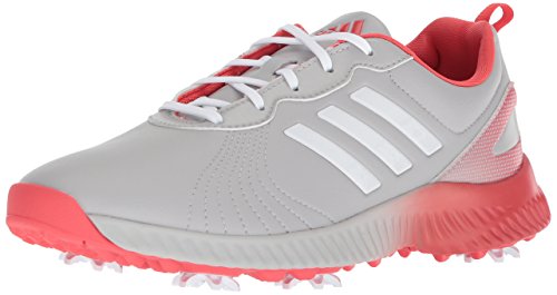 adidas Women's Response Bounce Golf Shoe, grey two ftwr white/real coral s, 10 Medium US