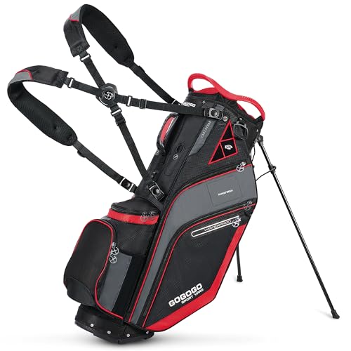 Gogogo Sport Vpro 14-way Golf Stand Bag Full-Length Divider Lightweight with Cooler, Rain Cover, Dual Strap and 10 Pockets