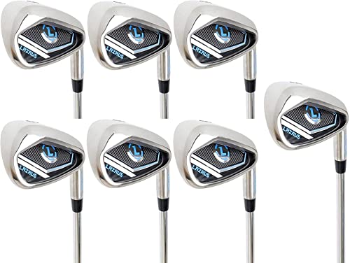 LAZRUS Premium Golf Irons Individual or Golf Irons Set for Men (4,5,6,7,8,9,PW) or Driving Irons (2&3) Right or Left Hand Steel Shaft Regular Flex Golf Clubs (RH, 4-P Set 7 pcs)
