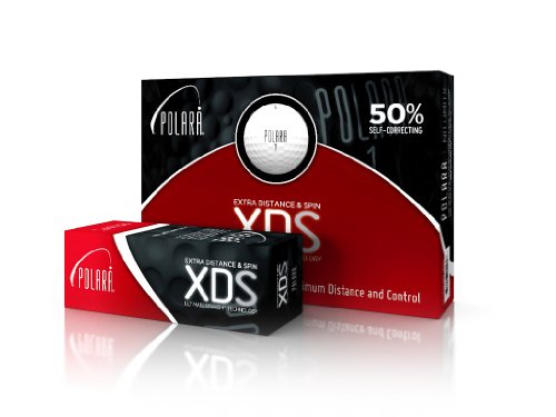 Polara Golf XDS Extra Distance & Spin 3-Piece Golf Balls, Designed to Correct Hooks and Slices, (12 Balls)