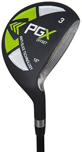 Pinemeadow Golf Men's 12392 PGX Offset 3 Wood Driver, Black/Green, Right Hand