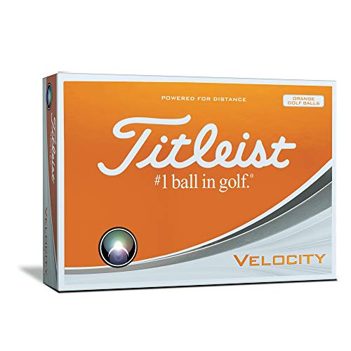 Titleist Velocity Golf Balls, Orange, Prior Generation (One Dozen)