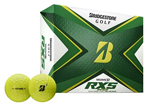 Bridgestone 2020 Tour B RXS Golf Balls 1 Dozen, Yellow