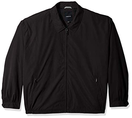 LONDON FOG Men's Auburn Zip-Front Golf Jacket (Regular & Big-Tall Sizes), Black, X-Large