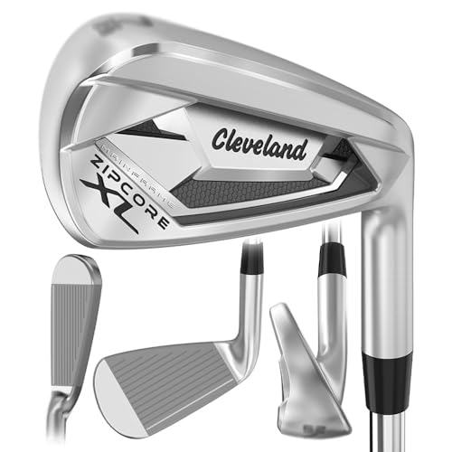 Cleveland Golf Zipcore XL Iron Set, Steel, Regular, 4-PW, Right Hand