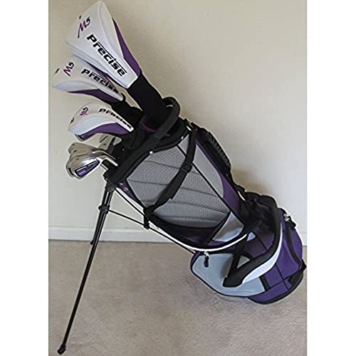 Petite Womens Complete Golf Set - for Ladies 5ft to 5ft 6in Tall - Custom Fit Clubs Driver, Wood, Hybrid, Irons Deluxe Stand Bag