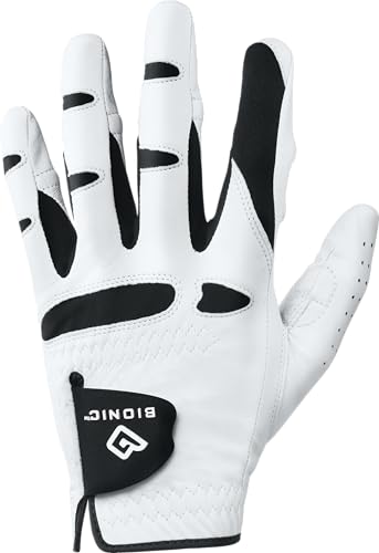 Bionic StableGrip with Natural Fit Golf Glove - White (Medium/Large, Left)