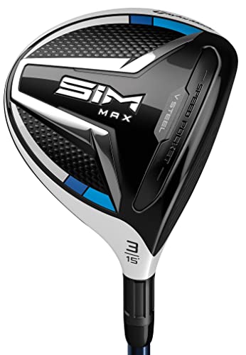 TaylorMade SIM MAX Fairway, #3, 15 Degree Loft, Right Hand, Stiff Flex