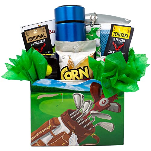 You’re The Best by Par Golf Cart Gift Basket. Unique Gift Idea for The Golfer Who Has Everything! | Personalized Gift Message