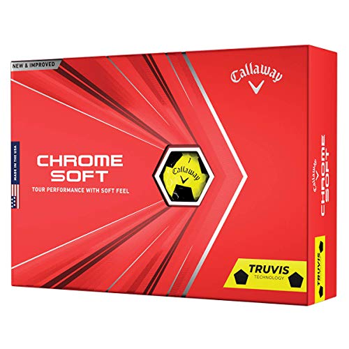 2020 Callaway Chrome Soft Golf Balls (Truvis Yellow/Black)