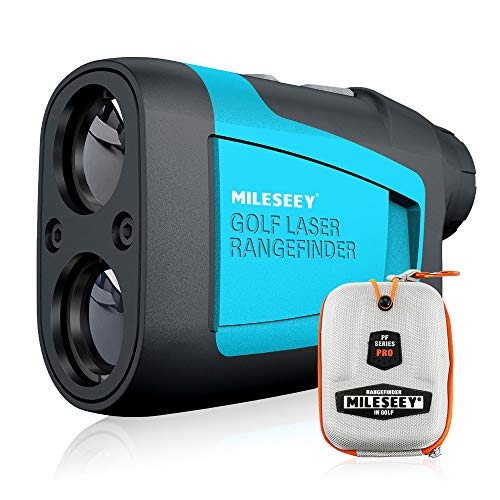 MiLESEEY Golf Rangefinder Laser Binoculars 660 Yard 6X Magnification with Slope/Pin/Scanning Model for Golf Training