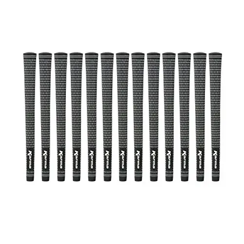 Karma Velour Black/White 13 Piece Golf Grip Bundle