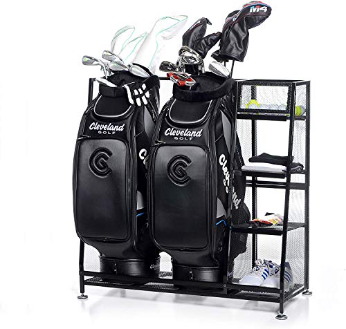 Milliard Golf Organizer - Extra Large Size - Fit 2 Golf Bags and Other Golfing Equipment and Accessories in This Handy Storage Rack - Great Gift Item