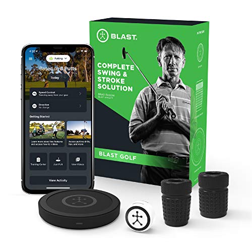 Blast Golf - Swing and Stroke Analyzer (Sensor) I Captures Putting, Full Swing, Short Game and Bunker Modes, Air Swing Mode, Slo-Mo Video Capture, App Enabled (iOS and Android Compatible)