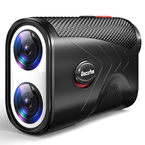Range Finder Golf Rangefinder with Slope - 1200 Yards Laser Range Finder with Flag Lock, Vibration, 7X Magnification, Rechargeable with Magnetic Mount – Ideal Golf Accessories for Golfers & Hunting