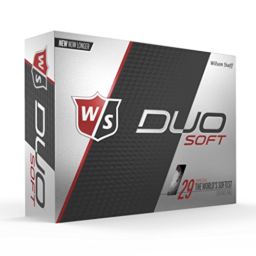 WILSON Staff DUO Golf Ball, Soft, White