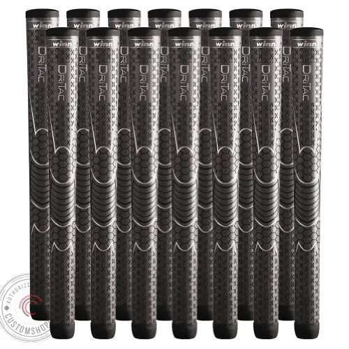 Set of 9 Winn Dri-Tac Oversize (+1/8') Golf Grip – Ultimate Comfort, Tackiness, and Shock Absorption for All-Weather Playability