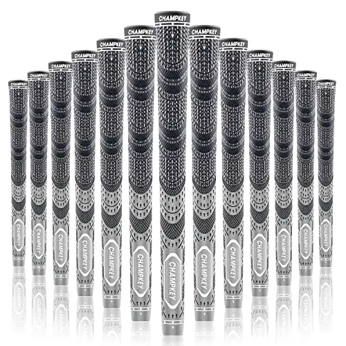 CHAMPKEY Premium Hybrid Golf Grips 13 Pack - All Weather Performance Golf Club Grips - Choose Between 13 Grips with Full Kits and 13 Grips